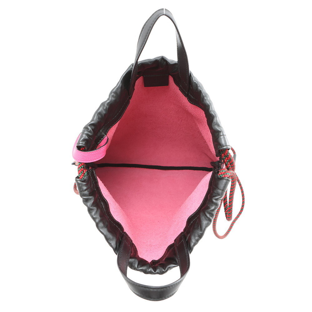 Gucci Drawstring Knapsack Leather Backpack 523586… - image 5